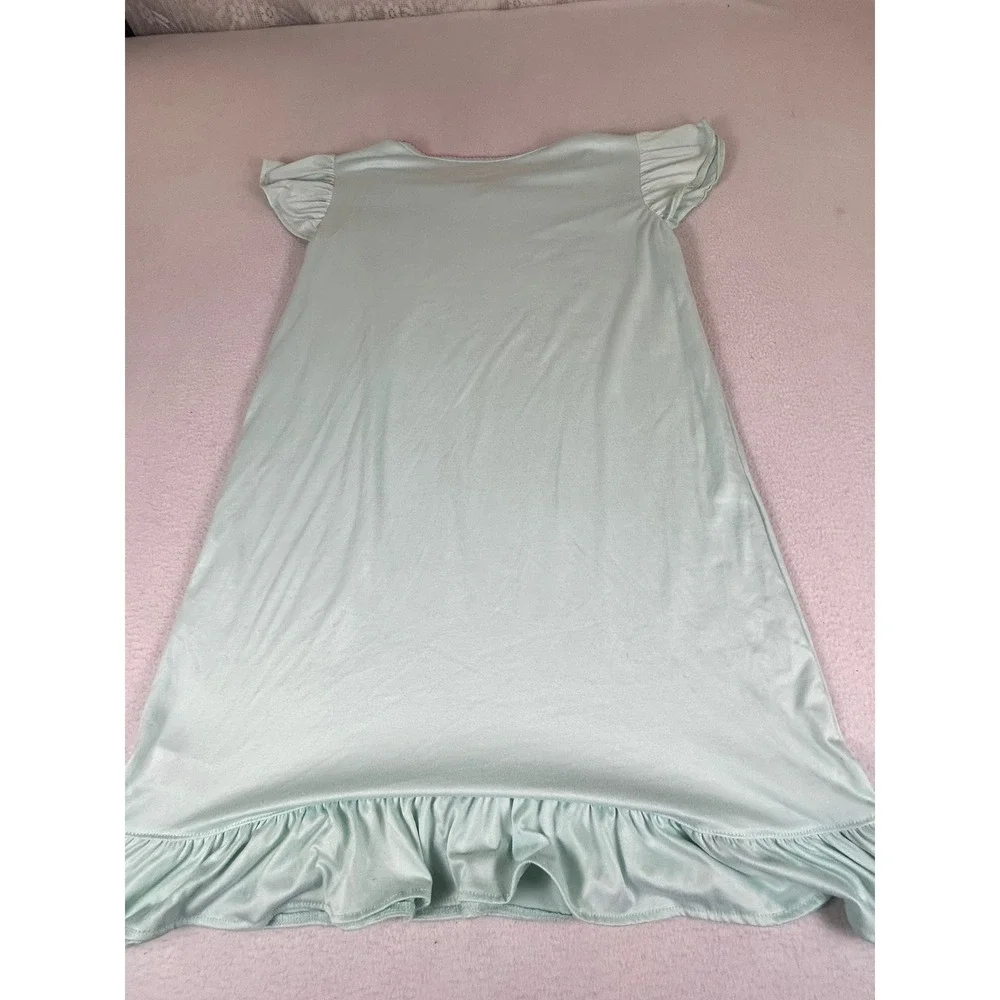 Betsey Johnson Nightgown Kids Size 12 Mint Green Ice Cream Stay Cool Sleep Dress